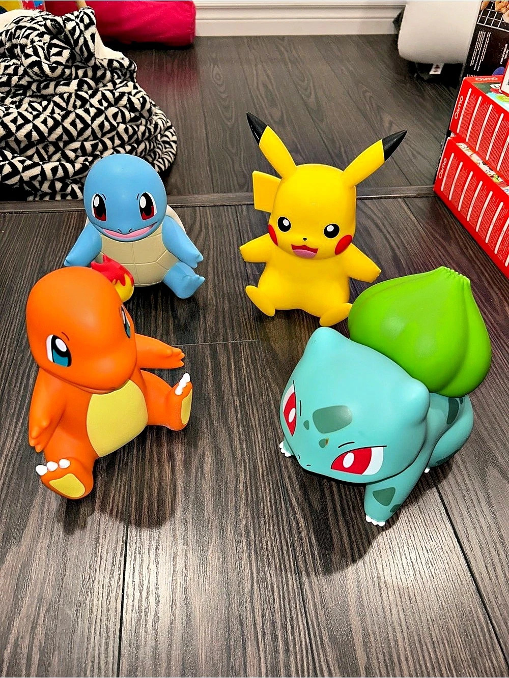 Pokémon character plush set Plush Set Pikachu Charmander Bulbasaur